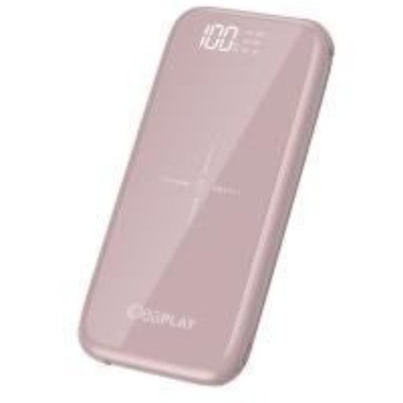 iDeaPLAY Q100P 10000mAh Rose Gold Power Bank Qi Wireless Charging USB-C Lightnin - Picture 1 of 4